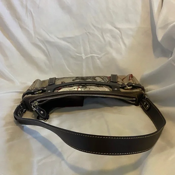 Salvatore Ferragamo Beige and Brown Leopard Shoulder Bag AUTHENTIC - Picture 5 of 7